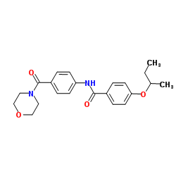 4-sec-Butoxy-N-[4-(4-morpholinylcarbonyl)phenyl]benzamide Structure