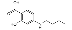 4-butylamino-2-hydroxy-benzoic acid结构式