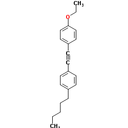 1-乙氧基-4-((4-戊基苯基)乙炔基)苯结构式