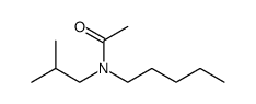 Acetamide, N-(2-methylpropyl)-N-pentyl结构式