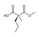 (S)-2-methyl-2-propyl-malonic acid monomethyl ester Structure
