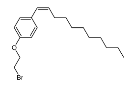 1-bromo-2-(4-[(Z)1-undecenyl]phenoxy)ethane Structure