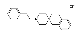 3-(β-phenylethyl)-3,6-diazaspiro[5.5]-benzo[8,9]undecane chloride Structure