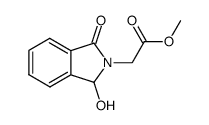 (1-Hydroxy-3-oxo-1,3-dihydro-isoindol-2-yl)-acetic acid methyl ester Structure