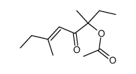 3-acetoxy-3,6-dimethyl-oct-5-en-4-one Structure