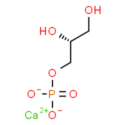 [2R,(-)]-Glycerin 3-(phosphoric acid calcium) salt结构式