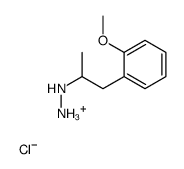 [1-(2-methoxyphenyl)propan-2-ylamino]azanium chloride Structure