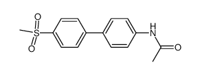 N-(4'-(methylsulfonyl)-[1,1'-biphenyl]-4-yl)acetamide Structure