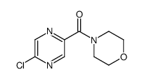 (5-chloropyrazin-2-yl)(morpholino)methanone结构式