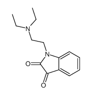 1-[2-(二乙基氨基)乙基]-1H-吲哚-2,3-二酮结构式