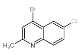 4-Bromo-6-chloro-2-methylquinoline structure