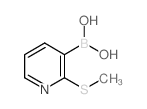 (2-(Methylthio)pyridin-3-yl)boronic acid structure