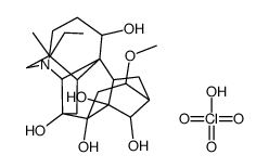 20-ethyl-16-methoxy-4-methylaconitane-1,7,8,9,14-pentol perchlorate(1:1) Structure