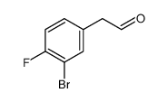 (3-Bromo-4-fluorophenyl)acetaldehyde Structure