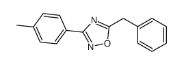 5-benzyl-3-(4-methylphenyl)-1,2,4-oxadiazole结构式
