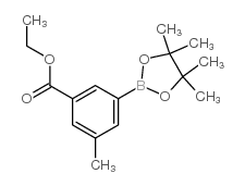 3-乙氧基羰基-5-甲基苯硼酸频那醇酯结构式