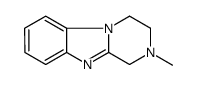 Pyrazino[1,2-a]benzimidazole, 1,2,3,4-tetrahydro-2-methyl- (6CI) Structure