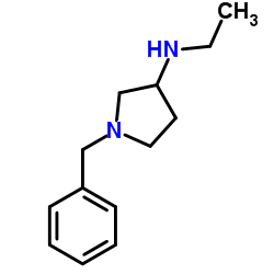 1-Benzyl-N-ethyl-3-pyrrolidinamine Structure