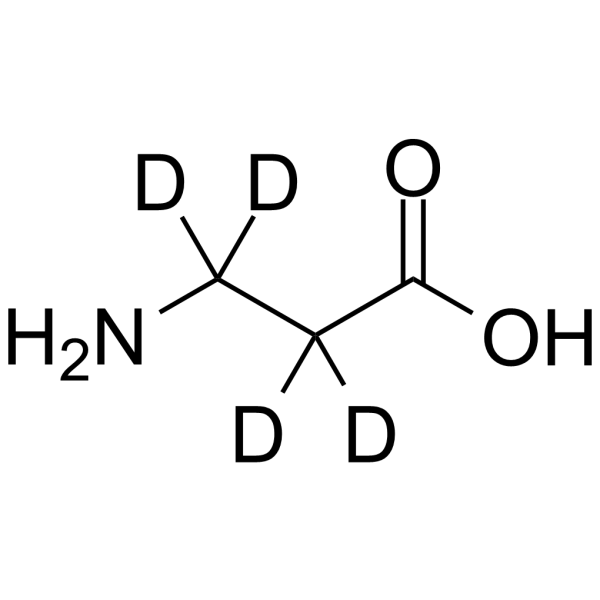 B-氨基丙酸-D4结构式