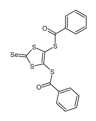 4,5-bis(benzoylthio)-1,3-dithiole-2-selenone结构式