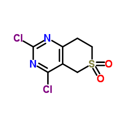 2,4-Dichloro-7,8-dihydro-5H-thiopyrano[4,3-d]pyrimidine 6,6-dioxide Structure