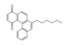 7-hexylbenzo[c]phenanthrene-1,4-dione结构式