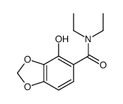 N,N-diethyl-4-hydroxy-1,3-benzodioxole-5-carboxamide Structure