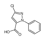 3-氯-1-苯基-1H-吡唑-5-羧酸结构式