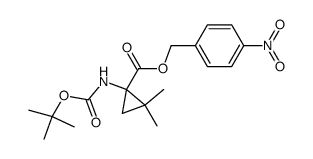 N-Boc-2,3-methanovaline p-nitrobenzyl ester Structure