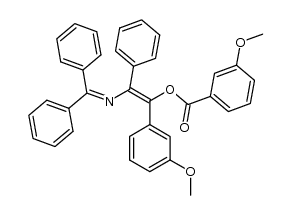 4-(m-methoxybenzoyloxy)-4-(m-methoxyphenyl)-1,1,3-triphenyl-2-azabuta-1,3-diene Structure