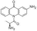 N-(L-丙氨酰)-2-氨基吖啶酮结构式