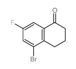 5-溴-7-氟-3,4-二氢萘-1(2H)-酮结构式