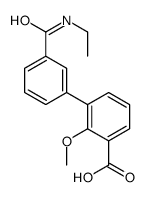 3-[3-(ethylcarbamoyl)phenyl]-2-methoxybenzoic acid结构式