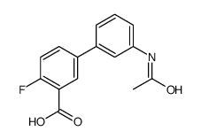 5-(3-acetamidophenyl)-2-fluorobenzoic acid Structure