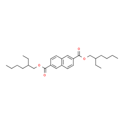 2,6-NAPHTHALENEDICARBOXYLIC ACID, BIS(2-ETHYLHEXYL) ESTER Structure