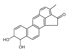9,10-dihydroxy-9,10-dihydro-3-methylcholanthrene-2-one结构式