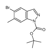 1-Boc-5-溴-6-甲基-1H-吲唑结构式