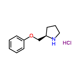 (2R)-2-(Phenoxymethyl)pyrrolidinhydrochlorid(1:1)结构式