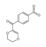 (5,6-dihydro-1,4-dioxin-2-yl)(4-nitrophenyl)methanone Structure