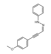 (Z)-1-(3-(4-methoxyphenyl)prop-2-yn-1-ylidene)-2-phenylhydrazine结构式