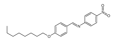 N-(4-nitrophenyl)-1-(4-octoxyphenyl)methanimine结构式