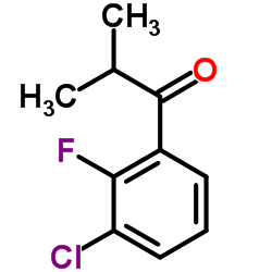 1-(3-Chloro-2-fluorophenyl)-2-methyl-1-propanone Structure