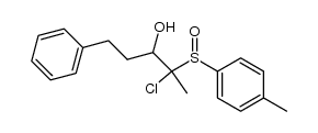 4-chloro-1-phenyl-4-(p-tolylsulfinyl)pentan-3-ol结构式