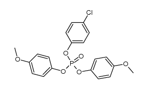 4-chlorophenyl bis(4-methoxyphenyl) phosphate Structure