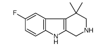 6-fluoro-4,4-dimethyl-1,2,3,9-tetrahydropyrido[3,4-b]indole Structure