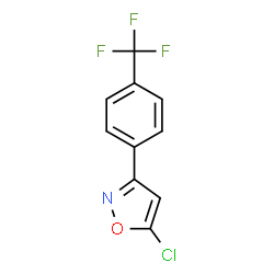 5-CHLORO-3-[4-(TRIFLUOROMETHYL)PHENYL]ISOXAZOLE结构式