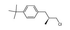 (S)-(+)-2-(4-tert-butylbenzyl)-1-chloropropane Structure