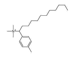 trimethyl-[1-(4-methylphenyl)dodecyl]azanium结构式