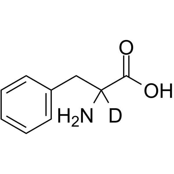 DL-苯丙氨酸-D1结构式