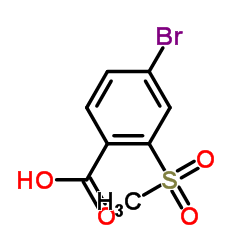 4-Bromo-2-(methylsulfonyl)benzoic acid Structure